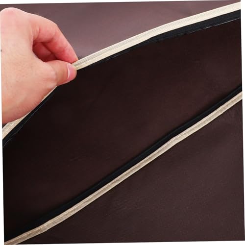 Winter Clothes Cover Bag Portable Garment Storage Bag for Formal Dresses Travel Friendly Zippered Clothing Cover Coffee Color for Suit Storage and Protection3