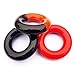 Seacloud 2pcs Black Golf Weighted Swing Ring Training Aids for Practice Training Warm Up Practice Tool