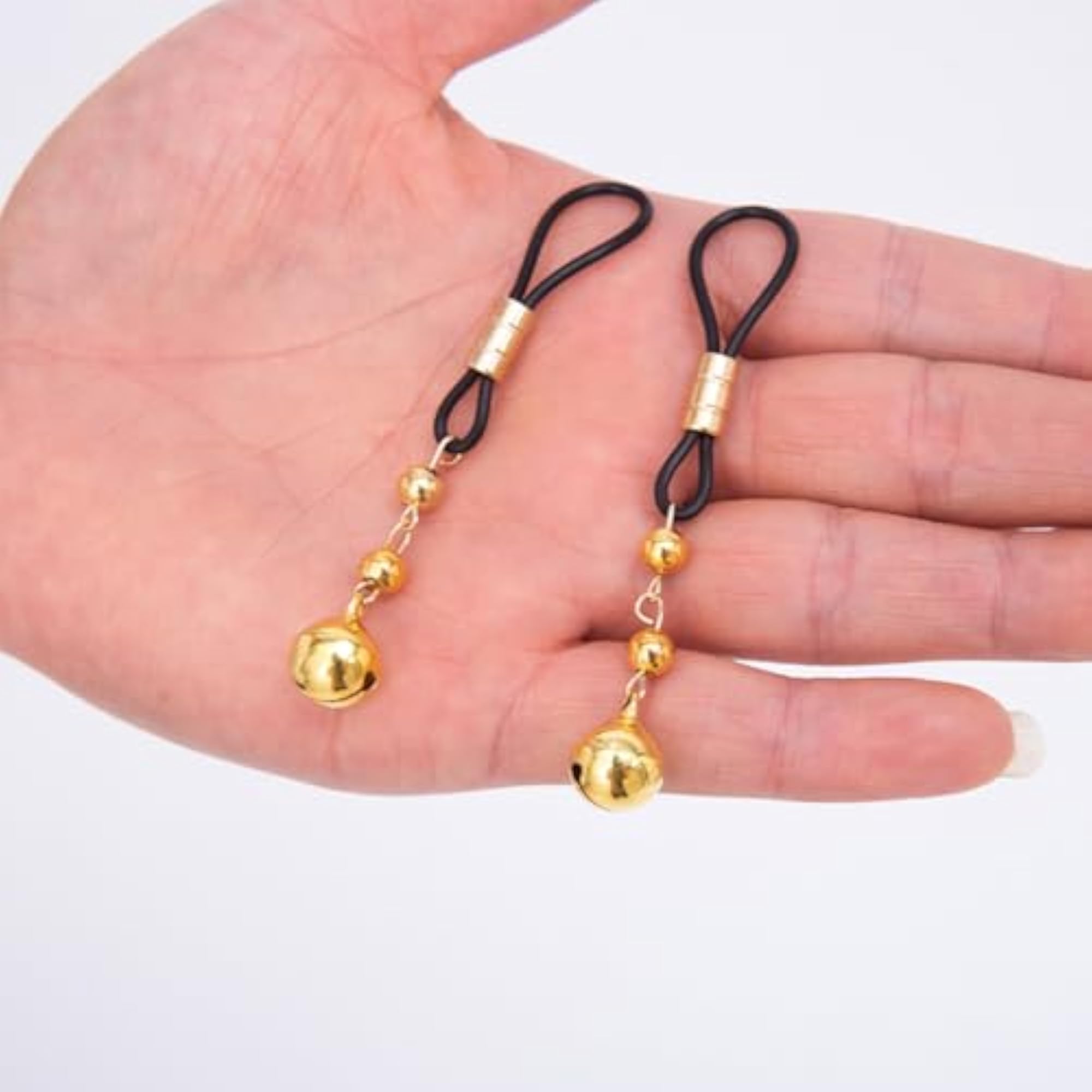 2 Pcs Bell Non Piercing Body Jewelry with Clip Accessory