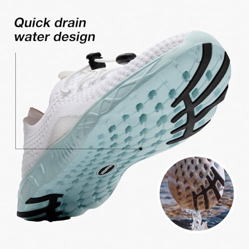 Image of ALEADER Xdrain Women's Water Shoes Mesh Slip On Aqua Shoes for Beach, Swimming, Travel & Tennis