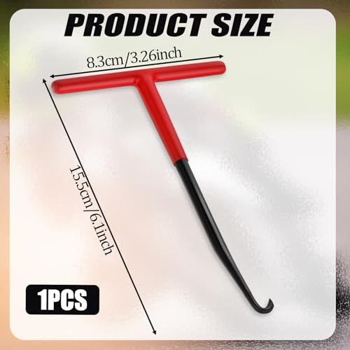 Auspuff Federhaken Motorrad Federzieher Metall Federzug Haken T-Griff Abzieher mit Gummibeschichtung T Haken Federzieher Bremse Federhaken 16 x 8 cm Montagehaken für Roller Fahrrad Moped