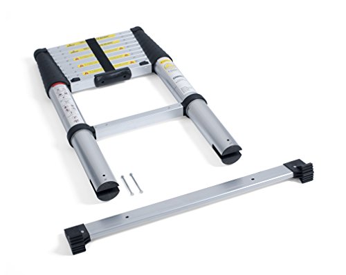 Preisvergleich Produktbild pavo 8006298 Alu-Teleskopleiter, ausziehbar, 11 Stufen