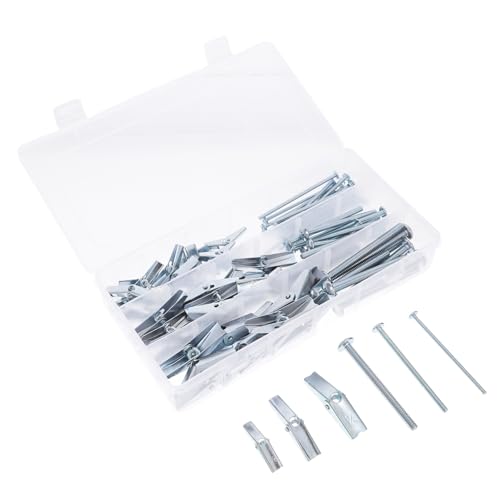 CIYODO 48pezzi Kit Di Ancoraggi Per Muri Cartongesso Con Viti e Dadi Farfalla Ancoraggi Resistente Per Pareti Mattoni e Cartongesso Facile Installazione e Sicurezza Garantita