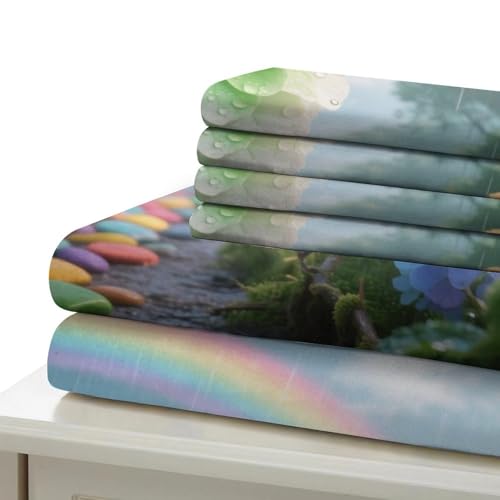 Housse de couette hydrangée 3D toucher microfibre douce et zippée - 6