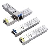 3KM SCコネクタSFPモジュール4個パック、1.25GシングルモードファイバーSCシンプレックスコネクタ1000BASE BiDi 1310nm/1550nm 3km SFPトランシーバーモジュール