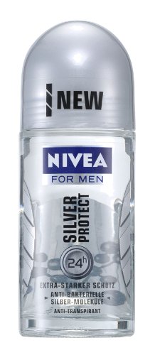 Nivea Silver Protect Deodorant Roll On Men bille anti odeur aisselle