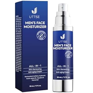 6-in-1 Face Cream for Men: Anti Aging & Wrinkle Cream for Men with Collagen, Hyaluronic Acid, Vitamins E & B, Shea Butter – Dark Spots Remover & Eye Bags Treatment – 1.7 oz.