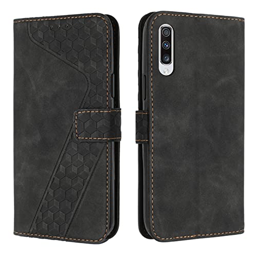 OKZone Cover per Samsung Galaxy A50/A50S/A30S, Custodia in Pelle Samsung A50/A50S/A30S, Cover a Libro Galaxy A50/A50S/A30S Magnetica Portafoglio Folio PU Pelle Flip Caso con Wallet Case Cover (Nero)