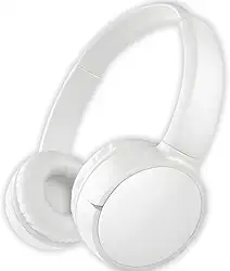 Fone De Ouvido Bluetooth 5.3 Headphone Sem Fio Fone Corrida Academia Com Cancelamento de Ruído On-ear Leve Dobrável PREMIUM (BRANCO)