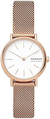 Skagen Women's Signatur Stainless Steel Japanese-Quartz Watch with Stainless-Steel Strap, Rose Gold, 14 (Model: SKW2694)