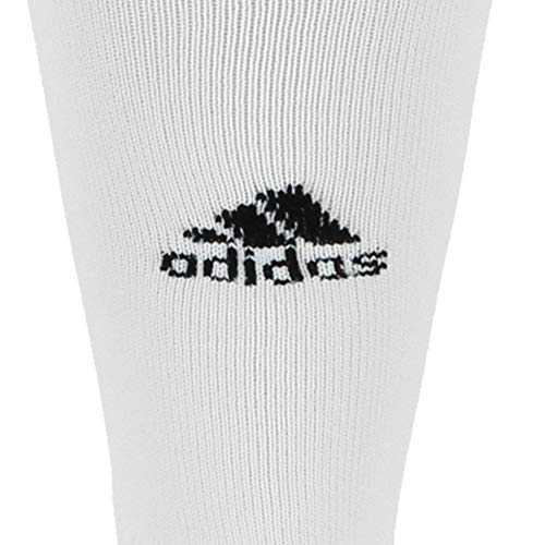 Adidas Metro 4 Soccer Socks For Boys, Girls, Men And Women (1-Pair), White/Black/Clear Grey, Large #TOP2