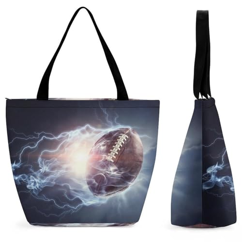Sac de shopping football pour voyage grand cabas bandoulière femme