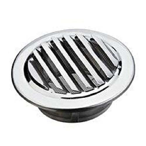 Grille d'aération ronde de 80/100/120 mm de diamètre en acier inoxydable de qualité supérieure avec maille anti-insectes pour conduits (taille : 120 mm)