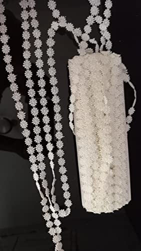Image of JoJo Creations White Laces for All Types of Fabrics (GPO Tiny Flowers)