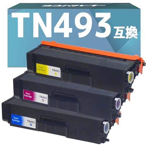 Amazon.co.jp: 【横トナ】ブラザー(brother)用 TN-493 カラー3色セット