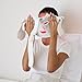 Cloakla LED Wireless Red Light Therapy Face Mask | 3-Color Rejuvenating Facial Skin Care Set | Portable Anti-Aging Mask for Home & Travel Use (White)