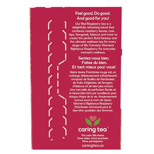 NOW Caring Tea™, Red Raspberry Tea, Premium Unbleached Tea Bags with our no-staples design, 24 Count - Image 3