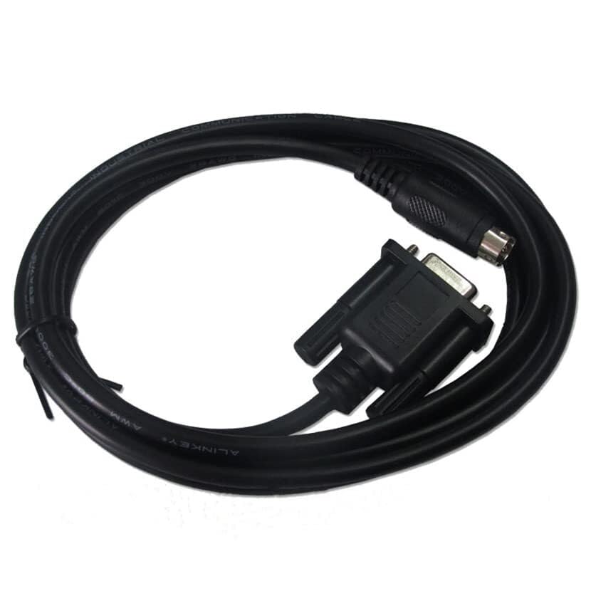 AFC8513 Compatible PLC Programming Cable FP0 FP2 FP-M FP-X FP-E FP-G Series Data Communication Download Cable Black (2m)
