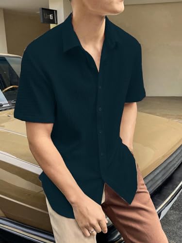 Image of Leriya Fashion Full Shirt for Man | Unique Shirts for Men Stylish |Casual White Shirt's for Mans |Polycotton Button Down Shirt for Mens (Available in Plus Size)