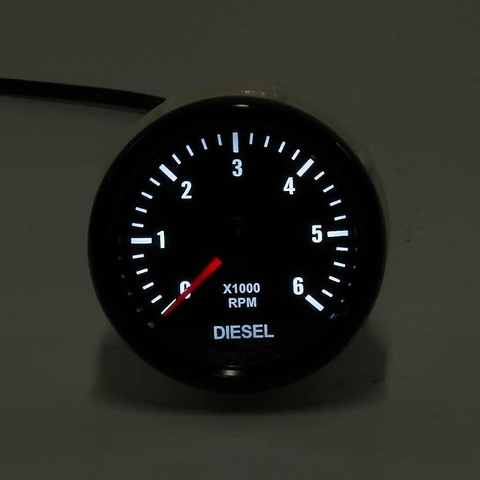 52mm 06000 RPM In dash Electrical Tachometer Gauge for Diesel Gauges