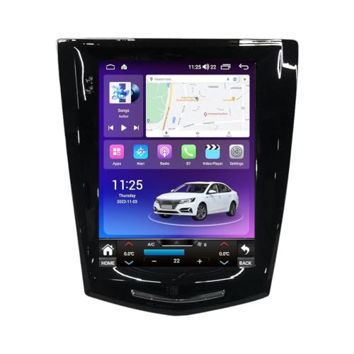 Autoradio 2 DIN Android 15 écran tactile 9.7 pouces navigation Cadillac