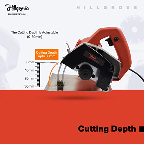 Image of Hillgrove HGTCM5B1M2 Cutting Machine Saw for Tile /Marble /Wood with Depth adjustement Marble Cutter (1050 W)