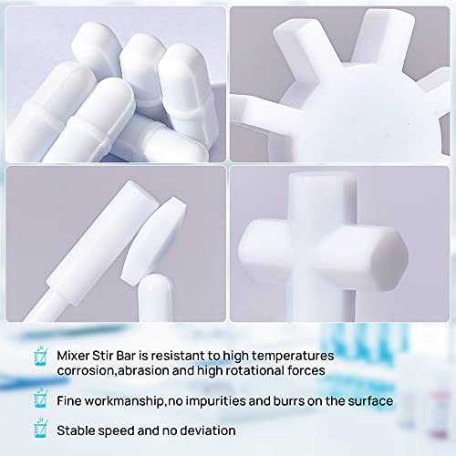 Magnetic Stirrer Stir Bars Mixer Stiring Rod : 6 Shapes + Magnetic Retriever #TOP2