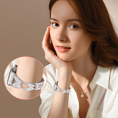 Image of Butterfly Band for Apple Watch Bands 40mm 41mm 42mm-S11 /10 Starlight