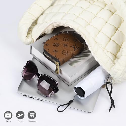 Image of Women's Quilted Puffer Tote Bag