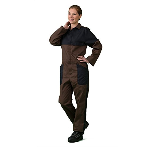 Hurry Jump Combinaison de Travail Bicolore 65PC/35C Coffee/Noir T3