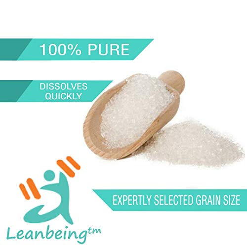 Leanbeing Pure Epsom Salt Crystals IP Grade | 500g (Liver cleansing, Bathing,Relaxation,Pain Relief, Therapeutic Spa Treatment) - Image 4