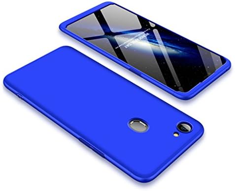 FaLiAng Oppo F7 Case, 3 in 1 Detachable Anti-Scratch PC Hard Case 360° Full Body Shockproof Protection Case Cover for Oppo F7 (Blue)