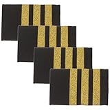 Identification claire du rang : Ces 2 paires de shoulder boards affichent avec précision le grade de capitaine grâce à broderie distinctive sur badges d’épaule, facilitant la reconnaissance rapide lors des ou simulations d’aviation