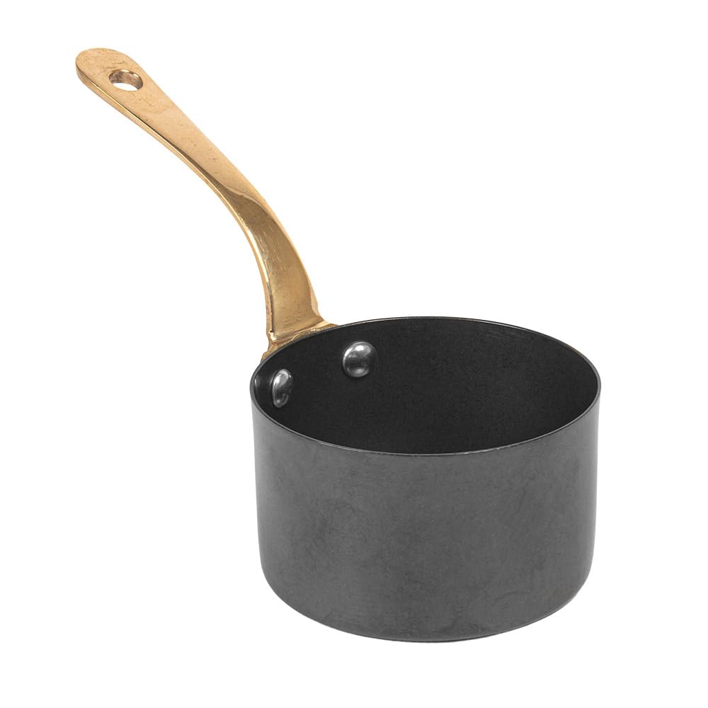 Mini cocotte Artinox García de Pou 200 ml en acier inoxydable noir