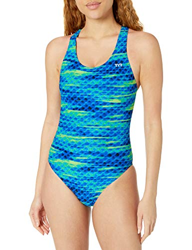 TYR Castaway Maxfit, Blue/Green, 40