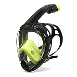 【Cómodo y ajustado】: Faldón interior de silicona suave de alta calidad, diseño de ajuste ergonómico, adecuado para un ajuste alto y una impermeabilización ajustada de la cara. El sistema anti-ingreso profesional evita que las pequeñas olas del mar se viertan en el tubo de respiración.