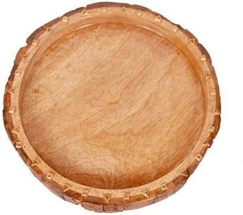 Rounded Beautifull Tray, Handcrafted Serving Tray (Size - 26 * 26 * 3cm) Tray (Tray)