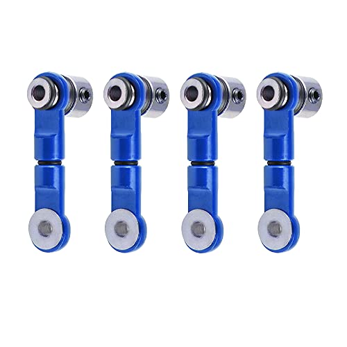 Acekeeps 4-Pack Aluminum Anti-Roll Narrow Sway Bar Suspension Arm Linkages Upgrade Parts For Arrma Rc 1/10 Senton 1/8 Typhon Kraton Talion 1/7 Felony Infraction Limitless Car (Navy Blue) #TOP1