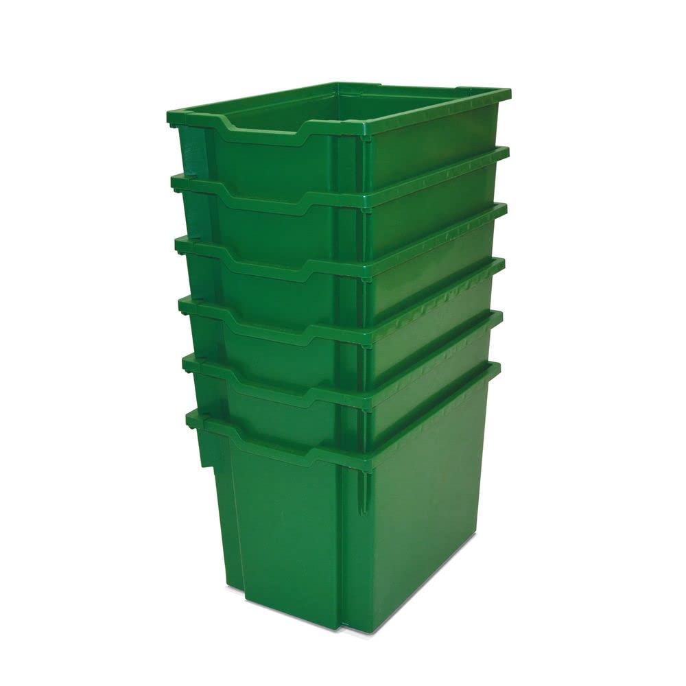Gratnells Extra Deep Tray Grass Green, Strong, Rigid and Fully Recyclable Plastic Storage Boxes. Perfect For Keeping Your Space Tidy and Organised.