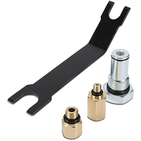 RDBS High Pressure Oil Rail Adapters Leak Test Kit+High Pressure Oil Pump HPOP Quick Disconnect Tool Compatible for Ford 6.0L Powerstroke,High Pressure Oil Pump IPR Valve Air Test Kit and Rail Adapter Cover
