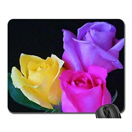 Mouse pad (costura precisa) mouse pad gamer mouse pad rosas, mousepad (mouse pad rosa)