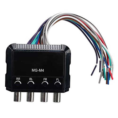 Tbest Convertitore Audio Alto a Basso Canale Anti Interference Riduci la Frequenza della di Rumore per il Automobilistico Universale