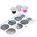 Filtr do kawy, 40 sztuk Refillable Nespress Coffee Foots Seals Refill NES-Pre-SSO Coffee Capsulas Naklejki Wielokrotnego użytku Włoskie Filtry do kawy Pokrywy narzędzia do kawy (Size : 40PCS Seals)