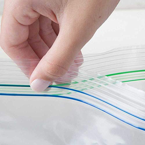 Saco Plástico Hermético Transparente com Fecho Duplo de 1000ml, Linha Vac Freezer, Sanremo.