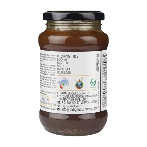 Image of INDIGENOUS HONEY USDA Certified Organic Raw Honey with Organic Ginger