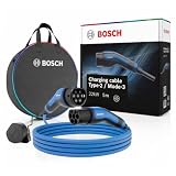 Bosch Cavo di Ricarica Auto Elettrica Tipo 2, Modalità 3-22 kW, 5 m, 32 A