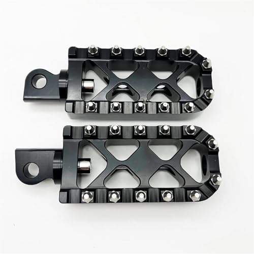 Repose-pieds de moto XL Iron pédale noire pour custom Softail Dyna Touring