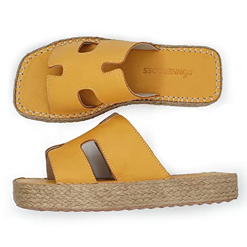 Sandale compensée orange Bonateks 38 pour vos sorties d'été