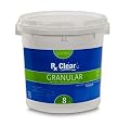 Rx Clear Stabilized Granular Chlorine | One 8-Pound Bucket | Use As Bactericide, Algaecide, and Disinfectant in Swimming Pools and Spas | Fast Dissolving and UV Protected