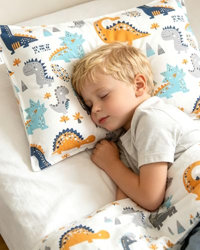 Image of ALVABABY Toddler Pillowcases Cotton Fit 14 inchx 20 inch or 13 inchx 18 inch Kids Pillow